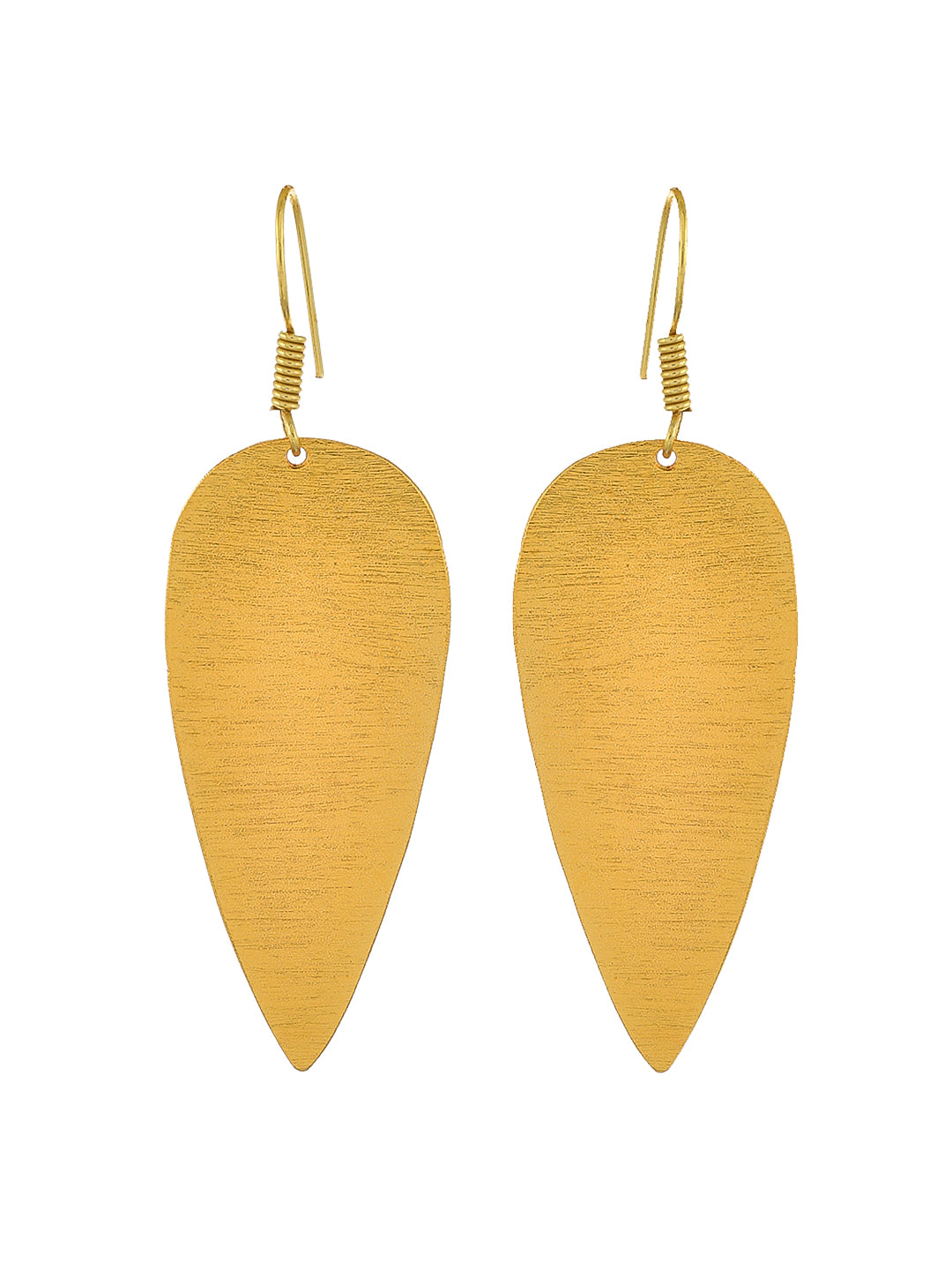 Hammered Novica Leaf Earrings